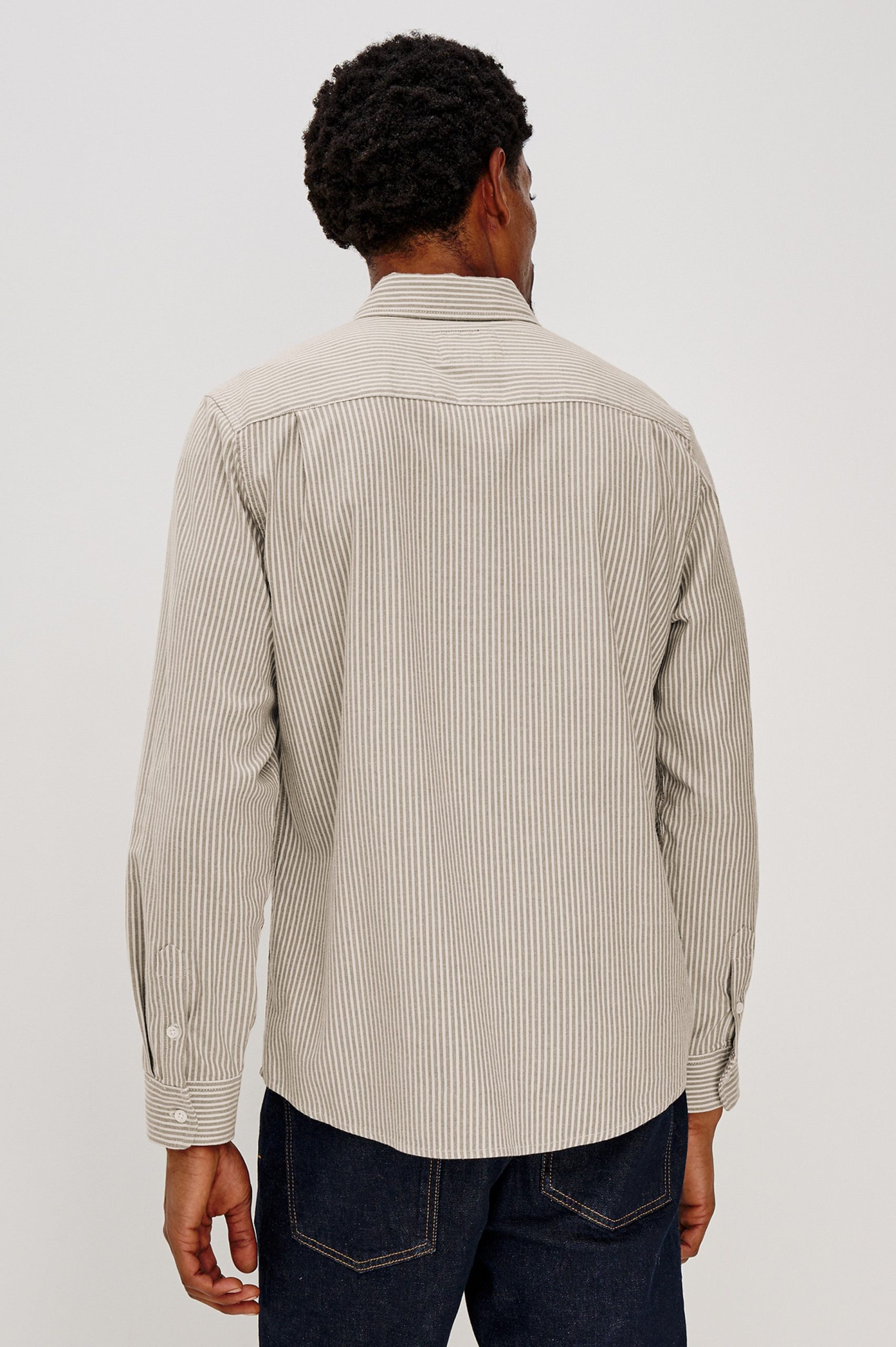 VANCE SHIRT - CEDAR OAT STRIPE - Image 5