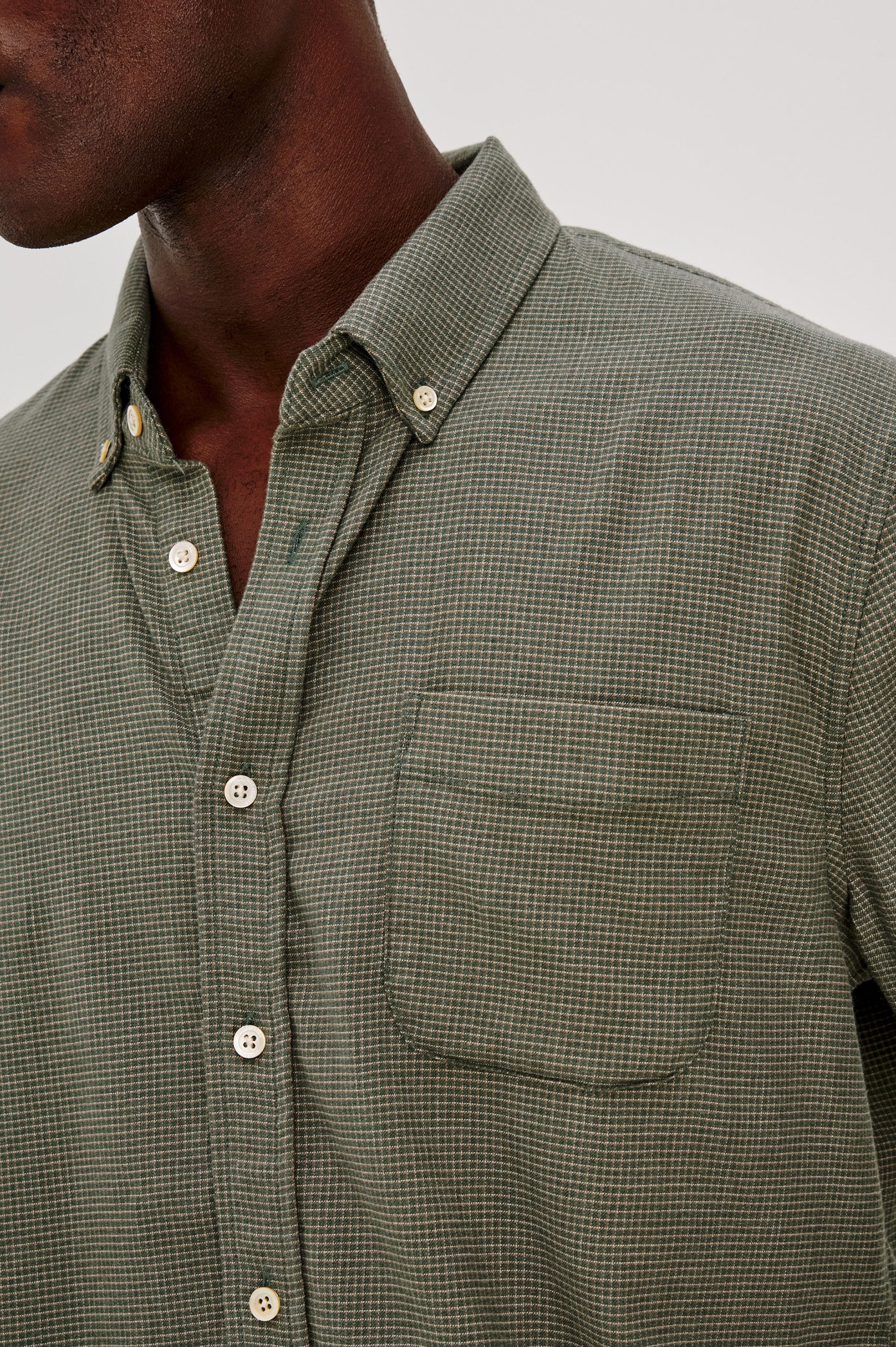 VANCE SHIRT - FOREST HEATHER GRID - Image 2