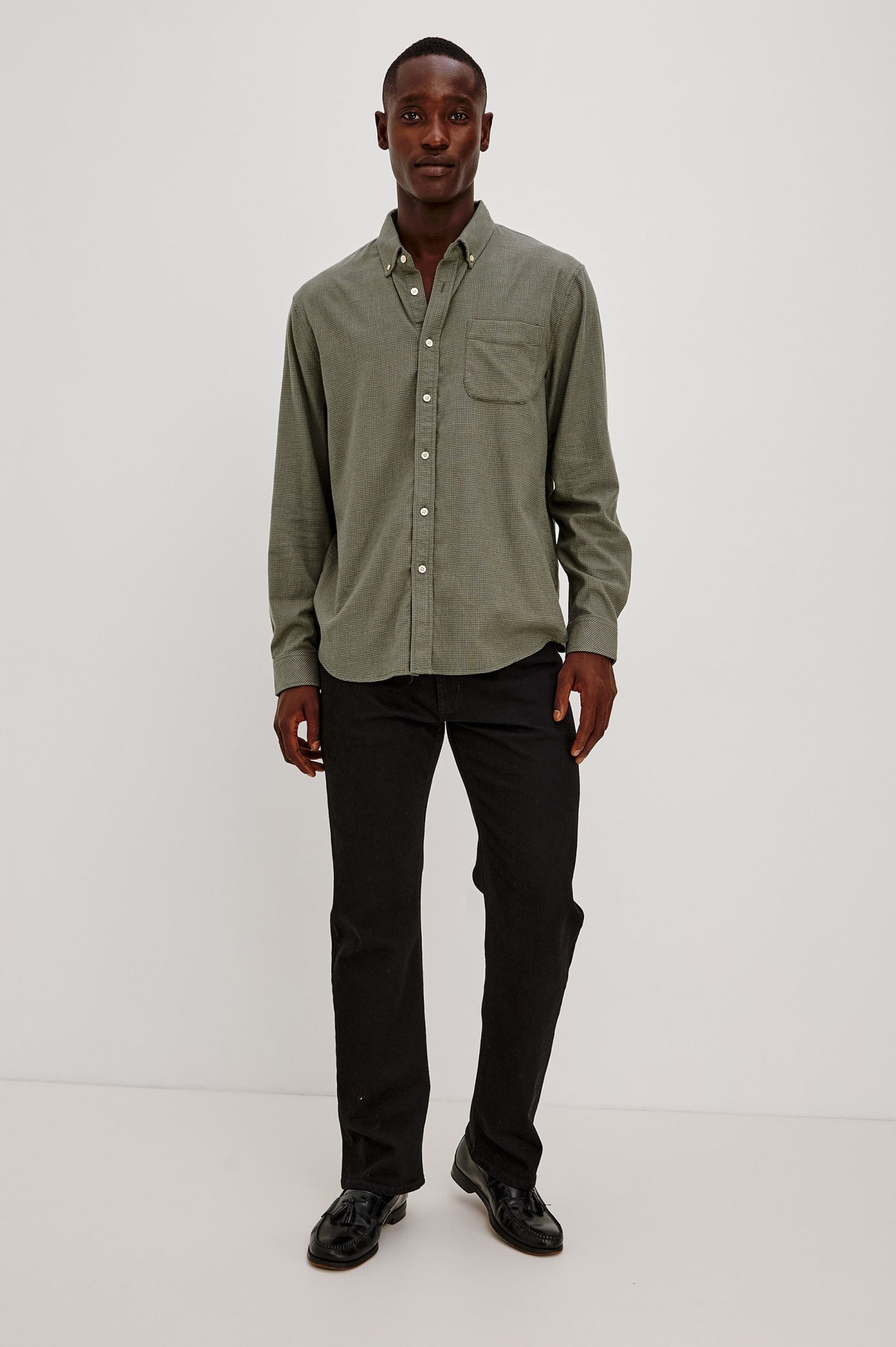 VANCE SHIRT - FOREST HEATHER GRID - Image 3