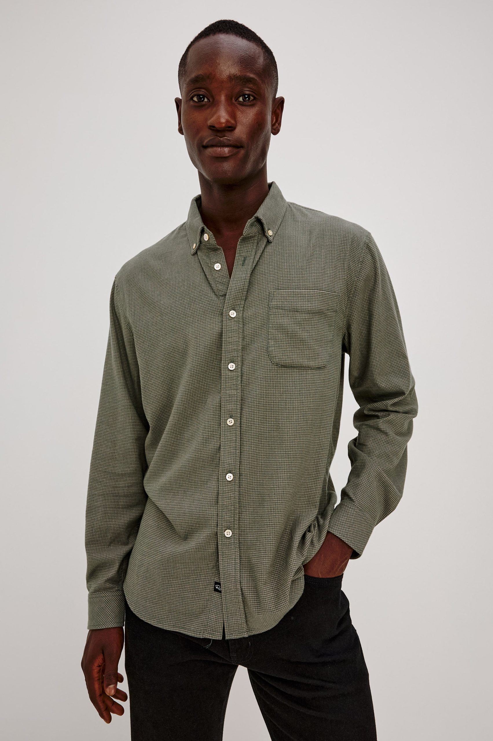 VANCE SHIRT - FOREST HEATHER GRID - Image 4