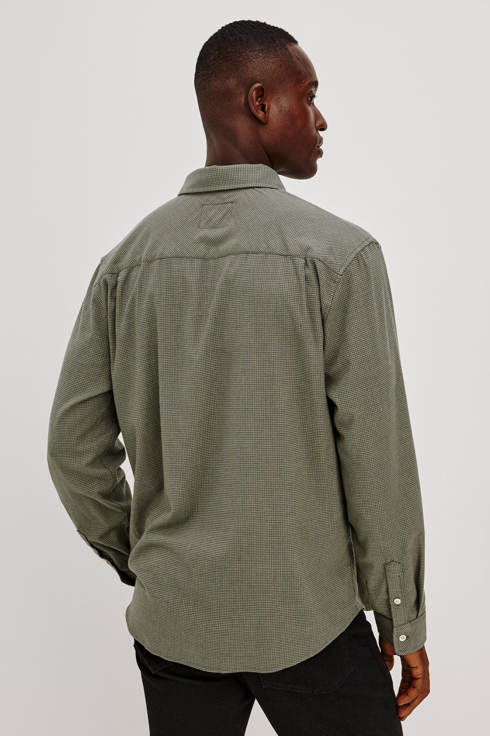 VANCE SHIRT - FOREST HEATHER GRID - Image 5
