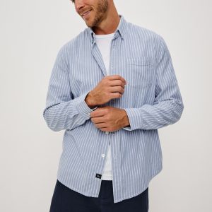 VANCE SHIRT - OXFORD WHITE STRIPE