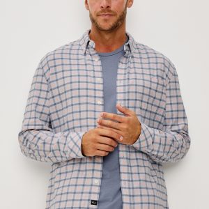 VANCE SHIRT - PEACH SKY