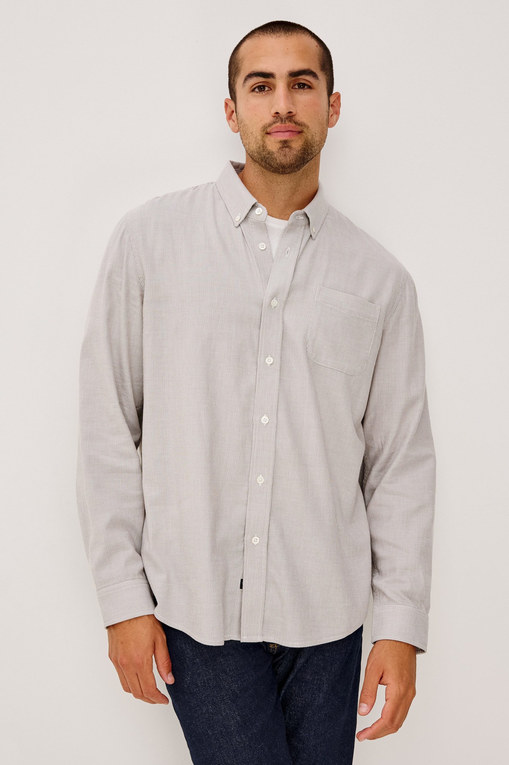VANCE SHIRT - PEBBLE ROPE STRIPE