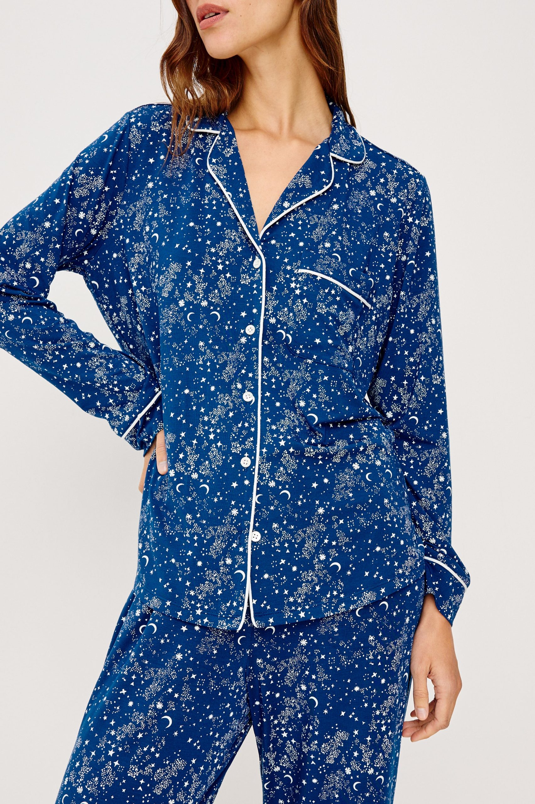 VARRA PAJAMA SET - NAVY STARRY NIGHT - Image 2