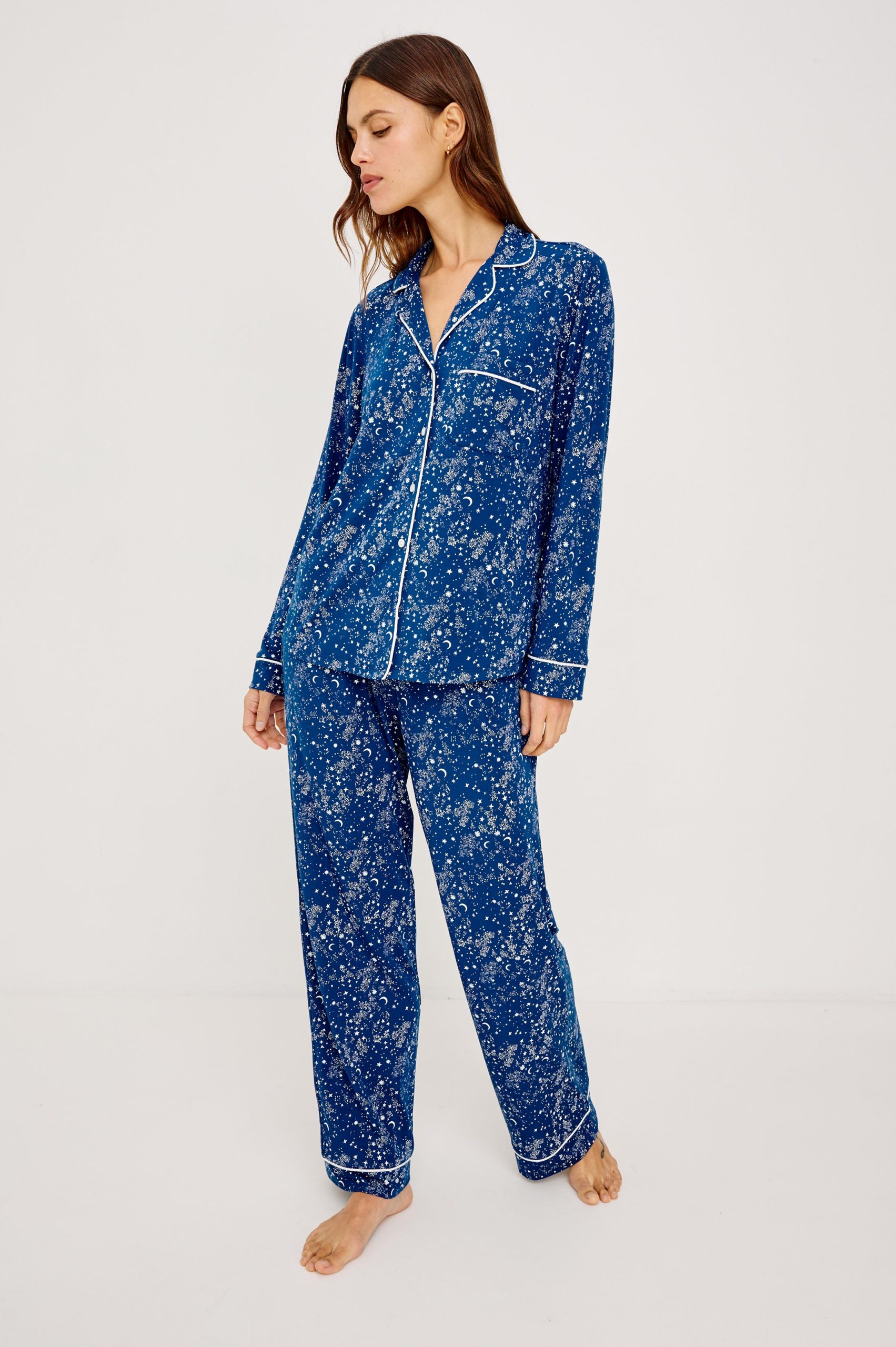 VARRA PAJAMA SET - NAVY STARRY NIGHT - Image 3