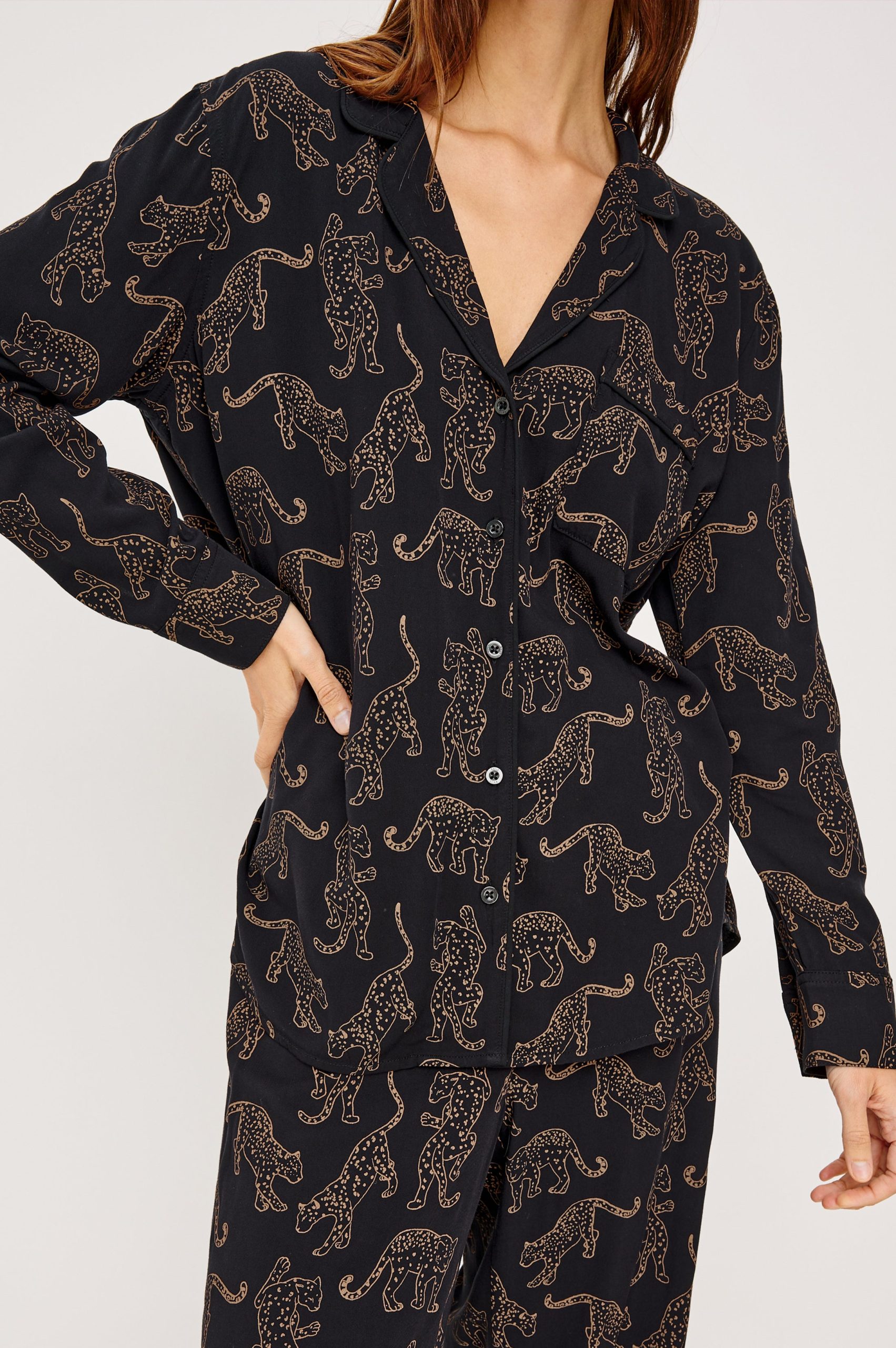 VARRA PAJAMA SET - TAN JAGUARS - Image 2