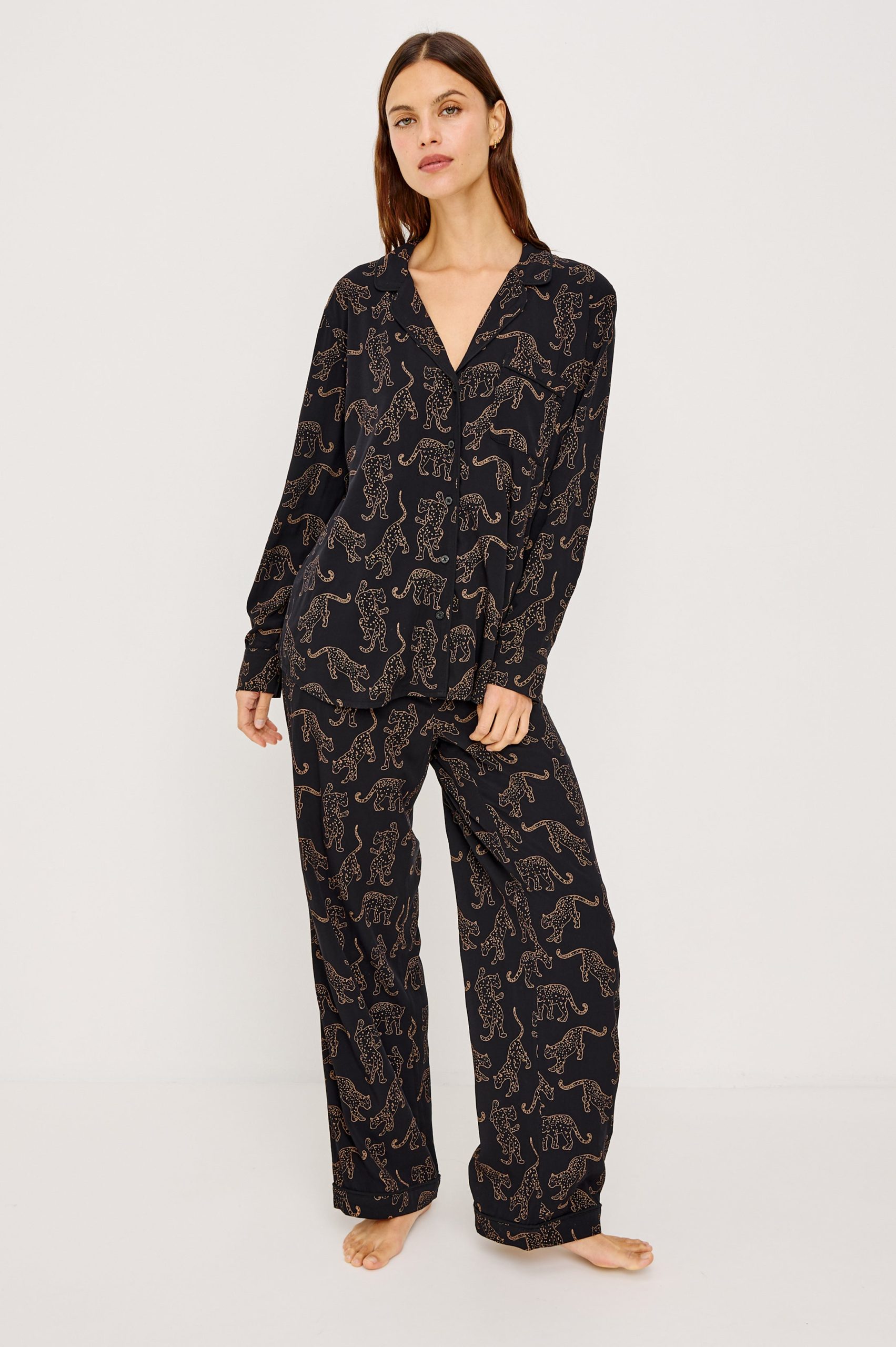 VARRA PAJAMA SET - TAN JAGUARS - Image 5