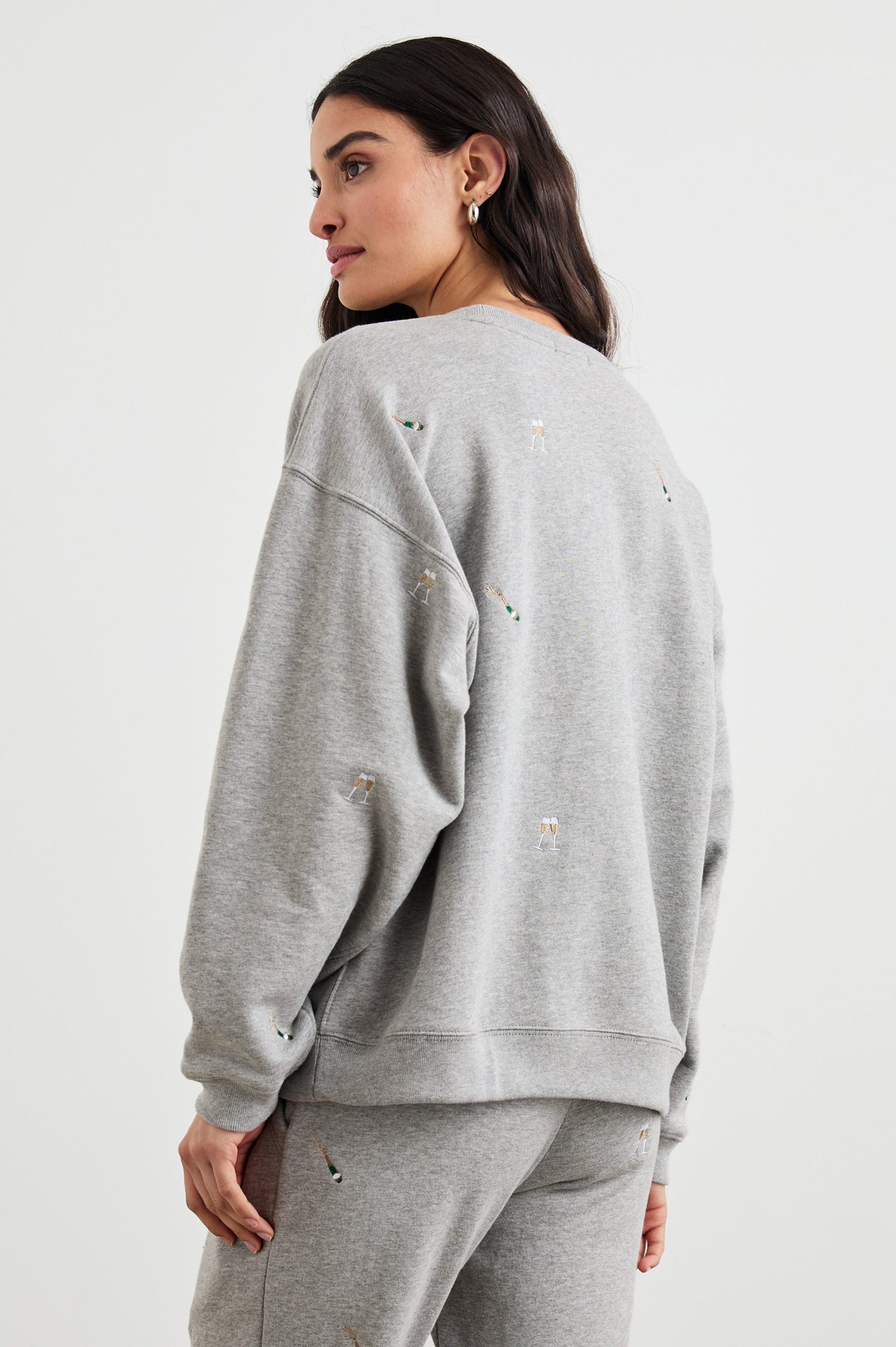 THE VARSITY SWEATSHIRT - CHAMPAGNE EMBROIDERY - Image 6
