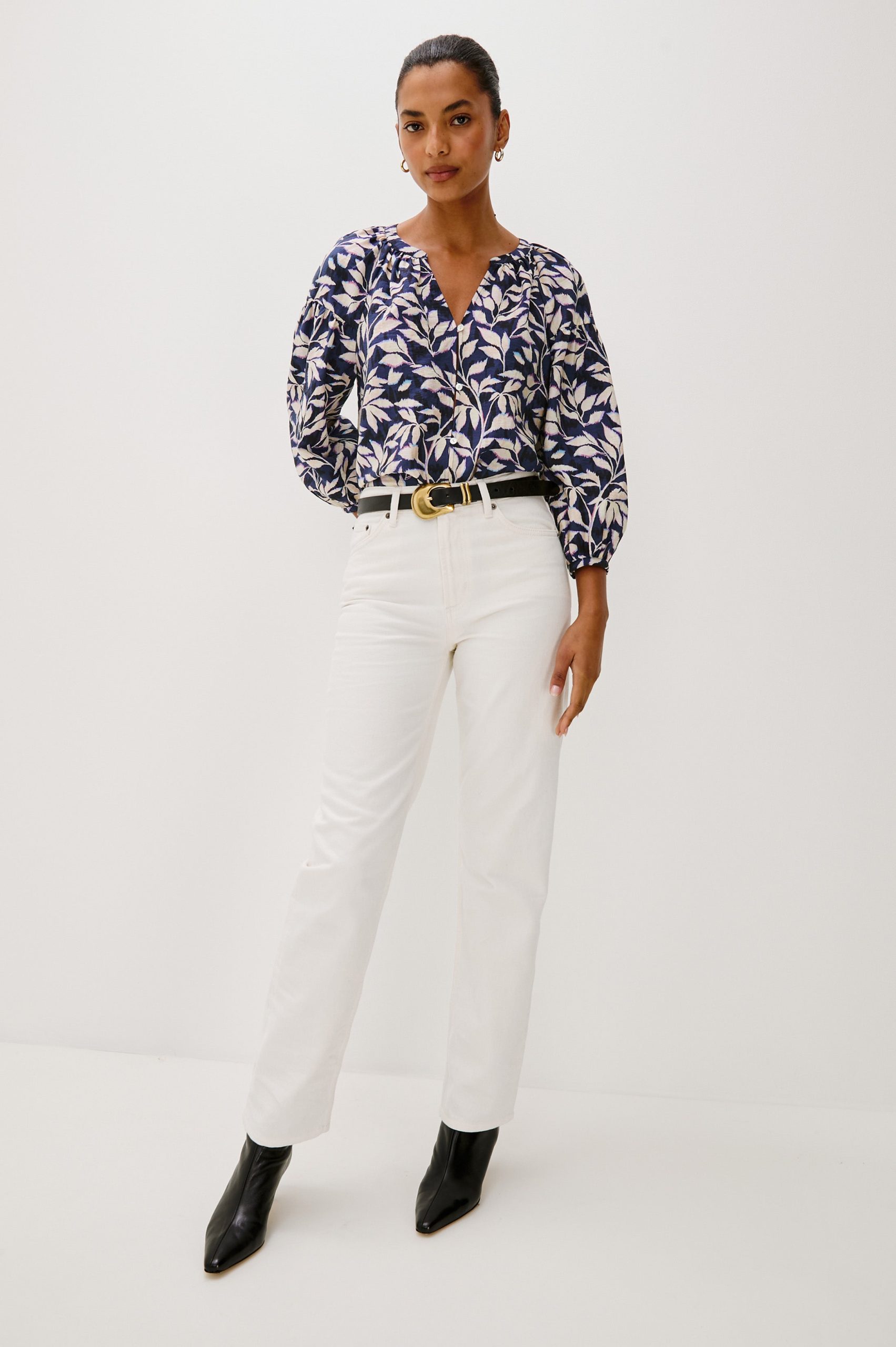 VASIA TOP - NAVY VINES - Image 4