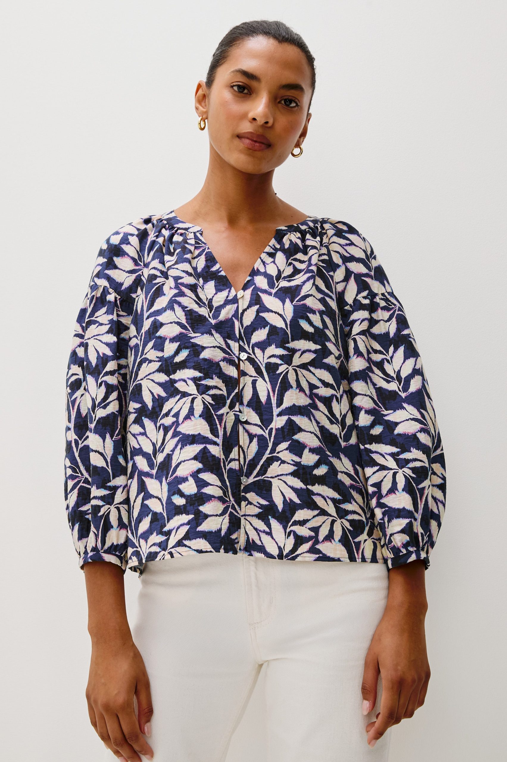 VASIA TOP - NAVY VINES - Image 3