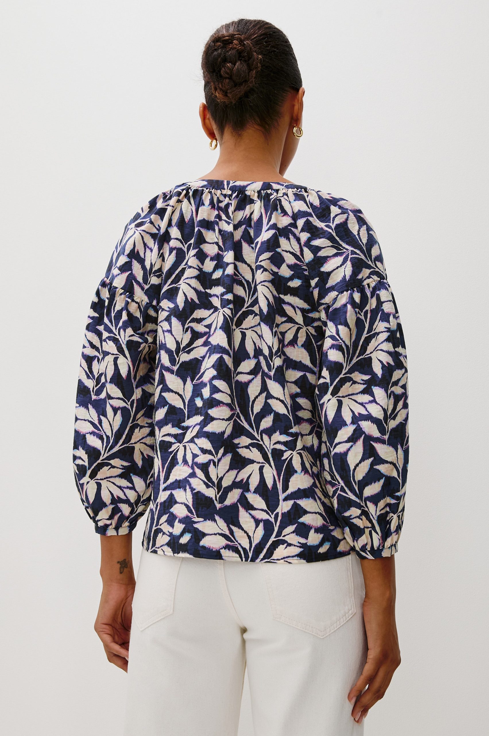 VASIA TOP - NAVY VINES - Image 5