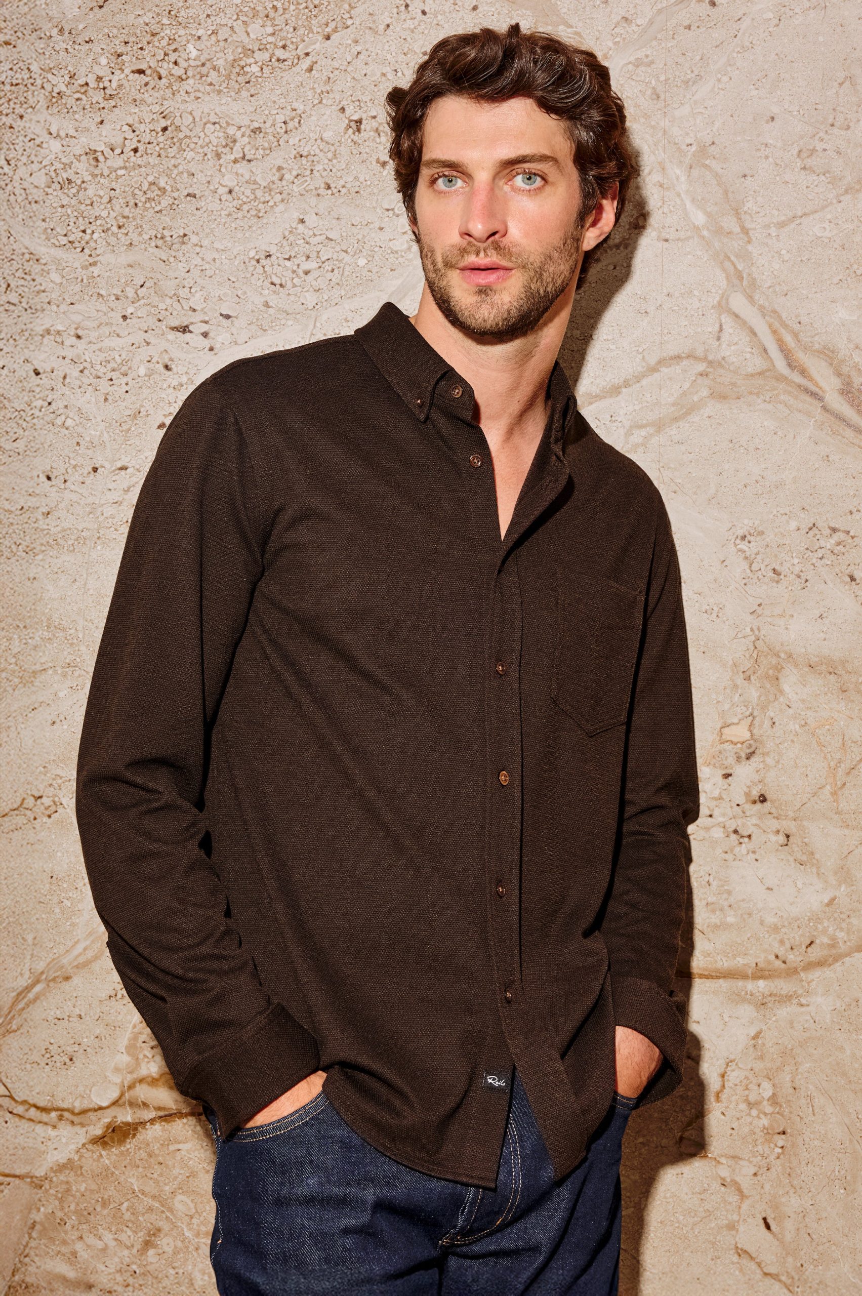 VINCENT SHIRT - ESPRESSO