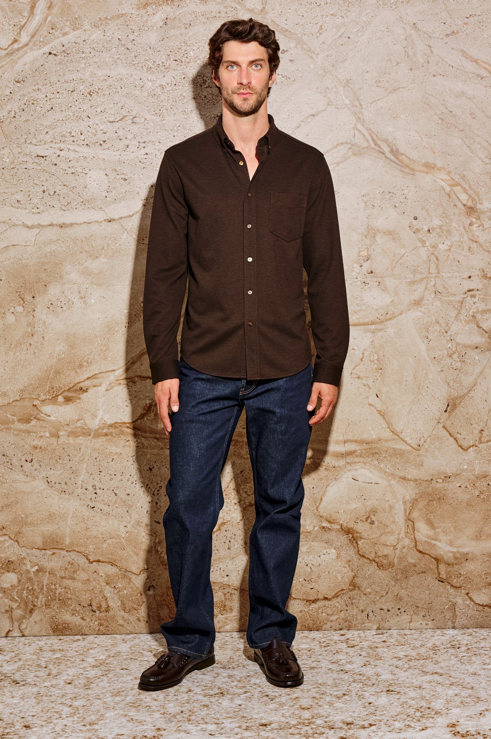 VINCENT SHIRT - ESPRESSO - Image 3
