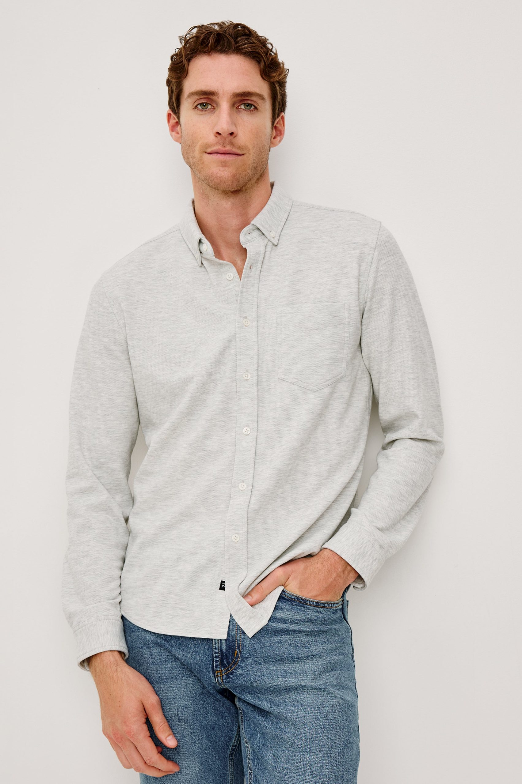 VINCENT SHIRT - HEATHER GREY