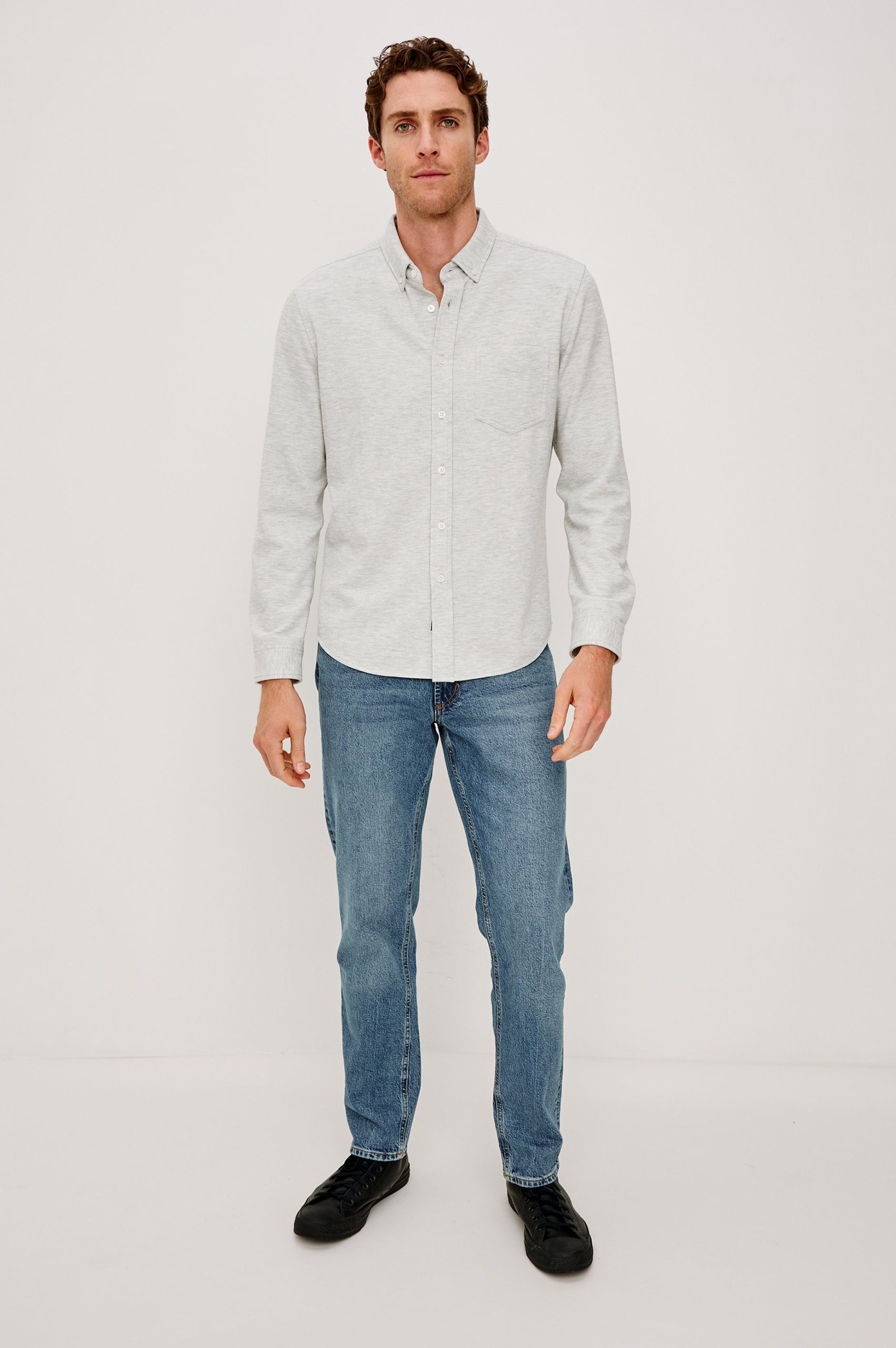 VINCENT SHIRT - HEATHER GREY - Image 3