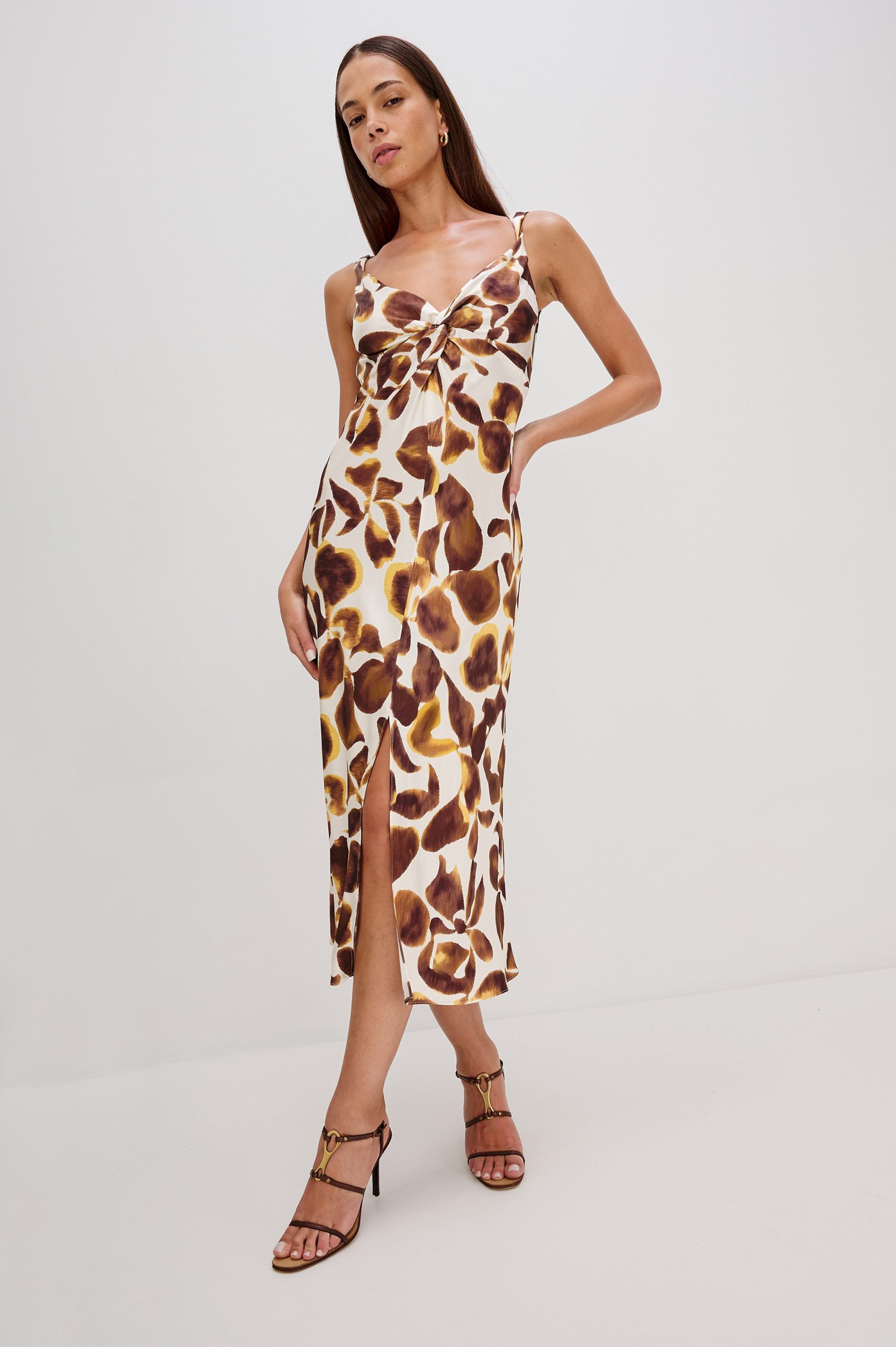 VIVIANA DRESS - ESPRESSO LILY