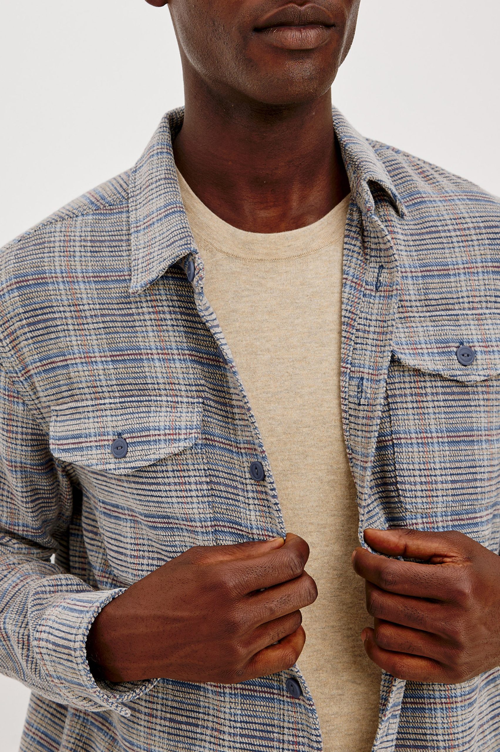 WARREN OVERSHIRT - OAT MERIDIAN CHENILLE - Image 2