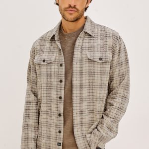 WARREN OVERSHIRT - WHEAT RHUBARB CHENILLE