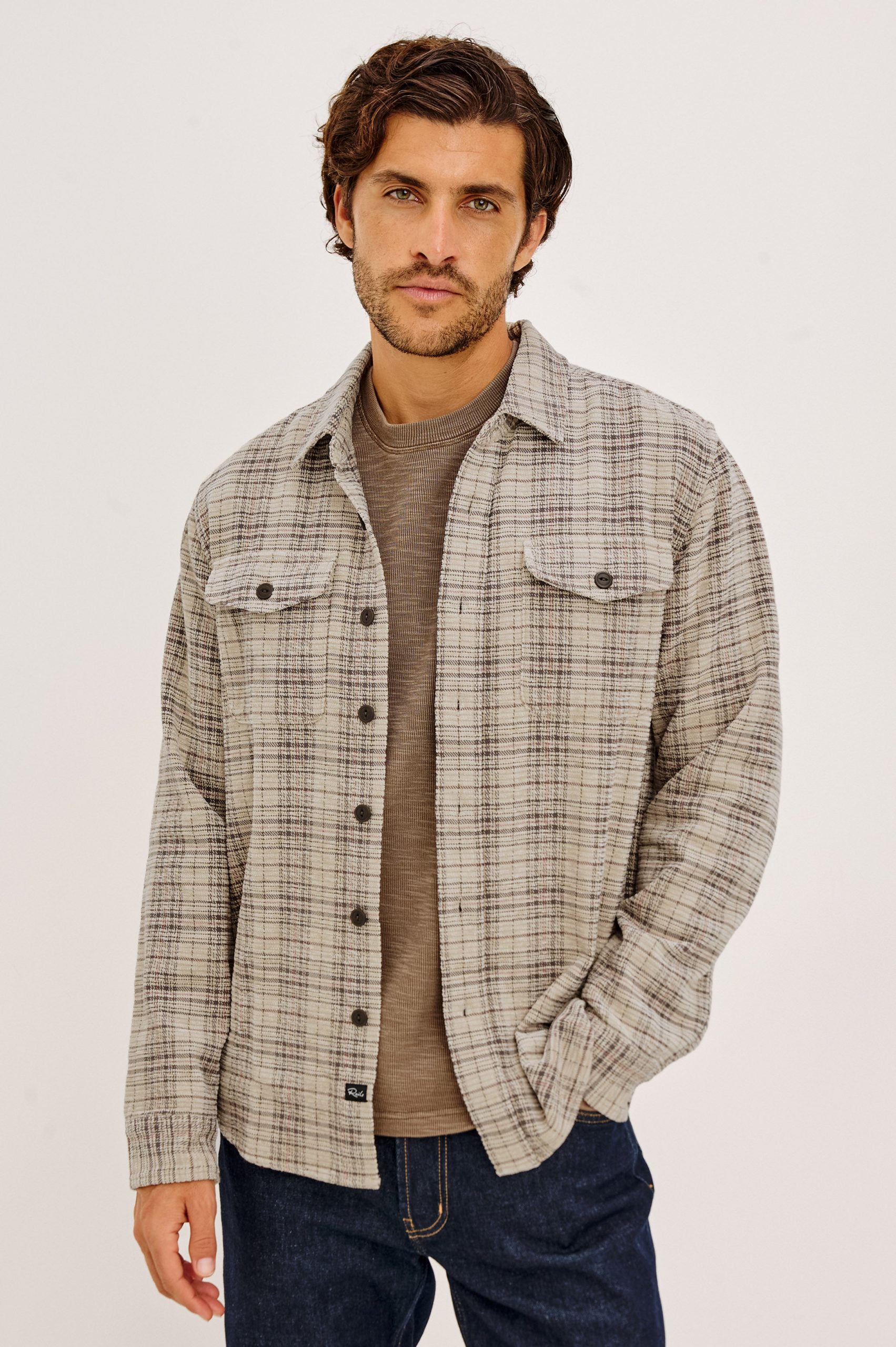 WARREN OVERSHIRT - WHEAT RHUBARB CHENILLE