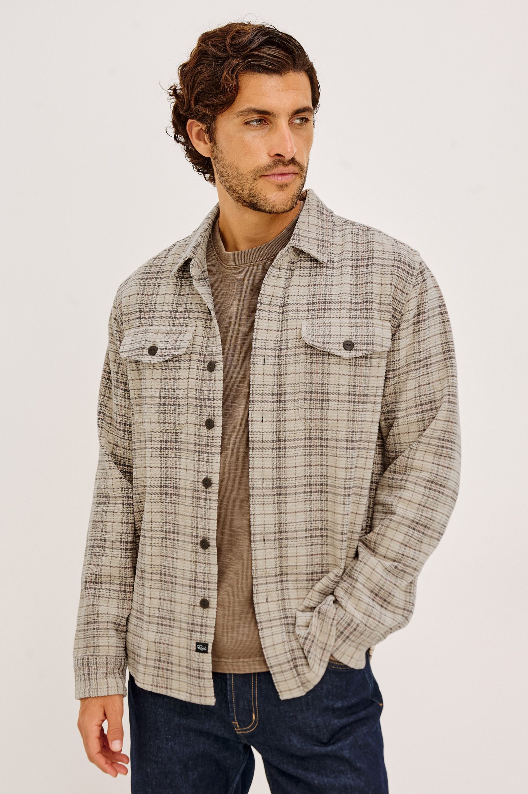 WARREN OVERSHIRT - WHEAT RHUBARB CHENILLE - Image 4
