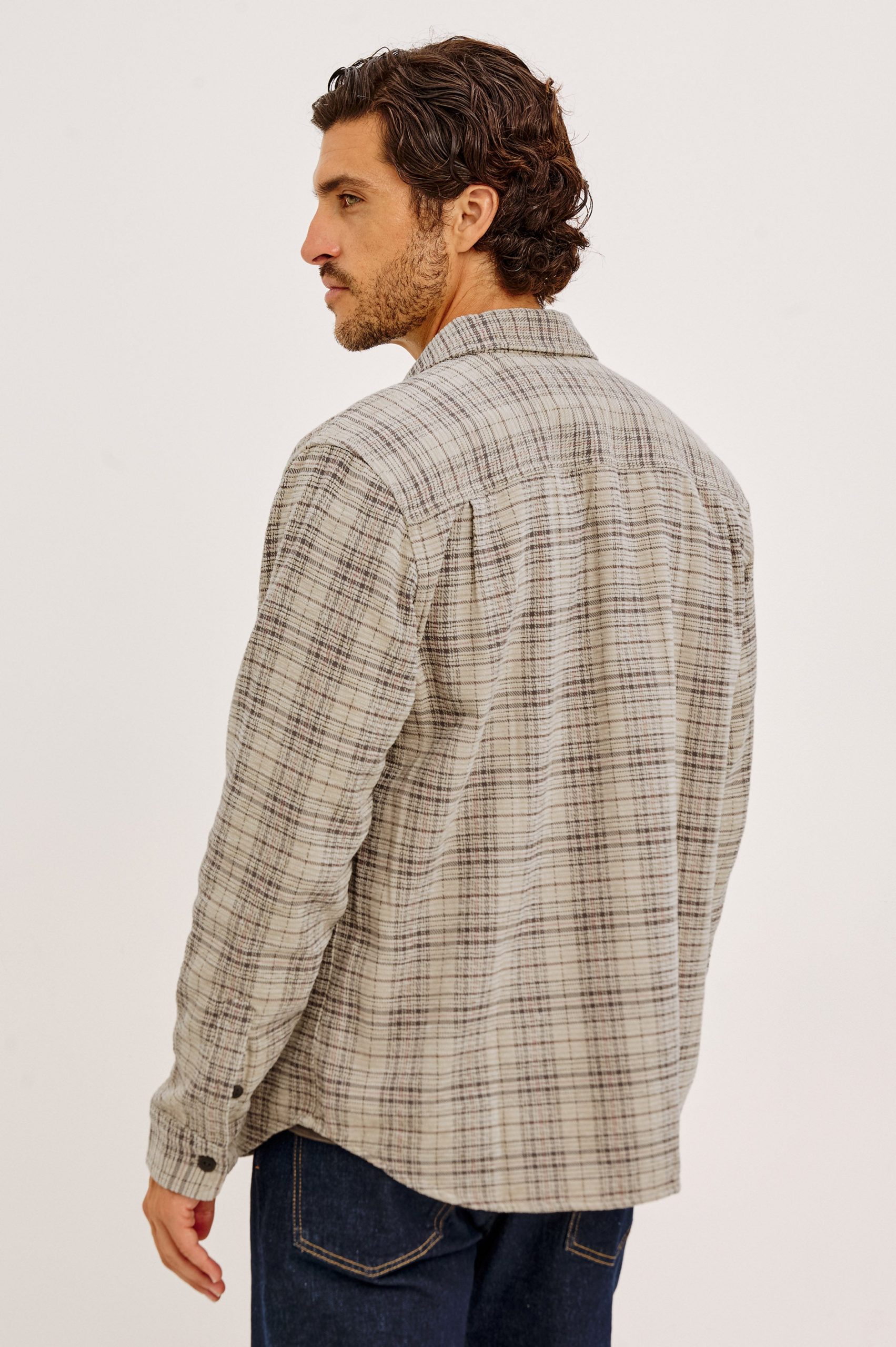 WARREN OVERSHIRT - WHEAT RHUBARB CHENILLE - Image 5