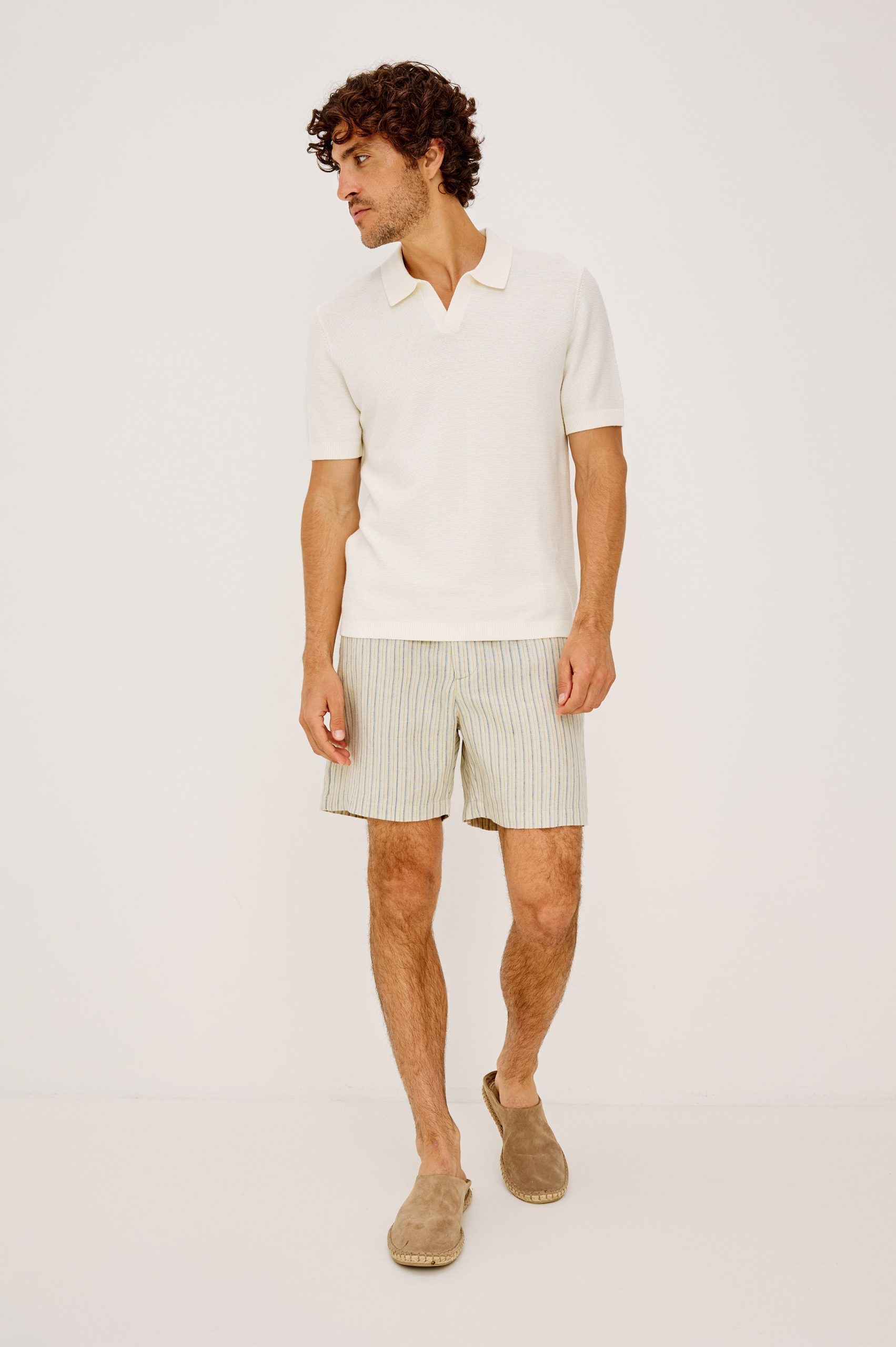 WILSON SHORT - ECRU MULTI STRIPE - Image 3