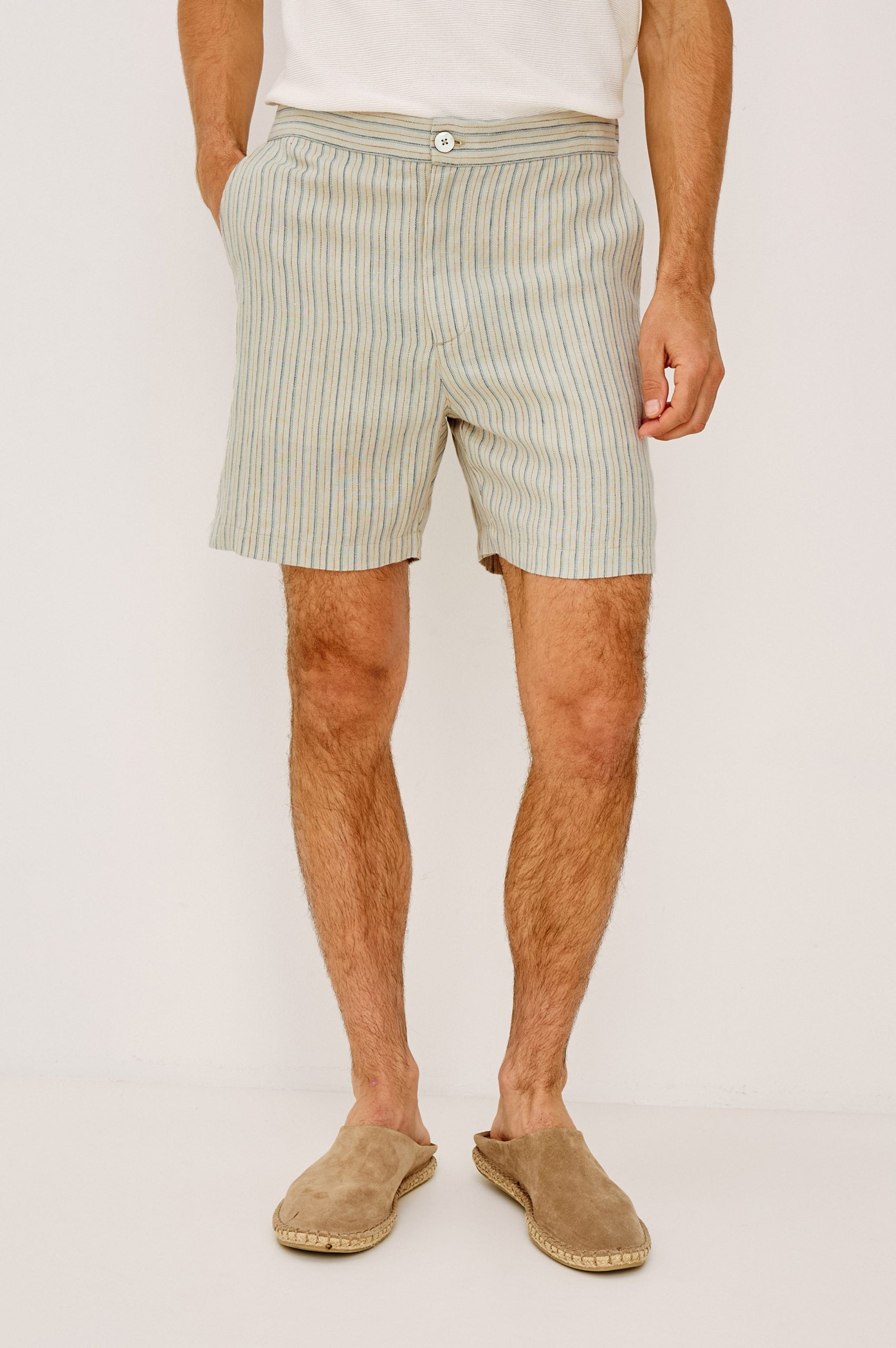 WILSON SHORT - ECRU MULTI STRIPE - Image 4