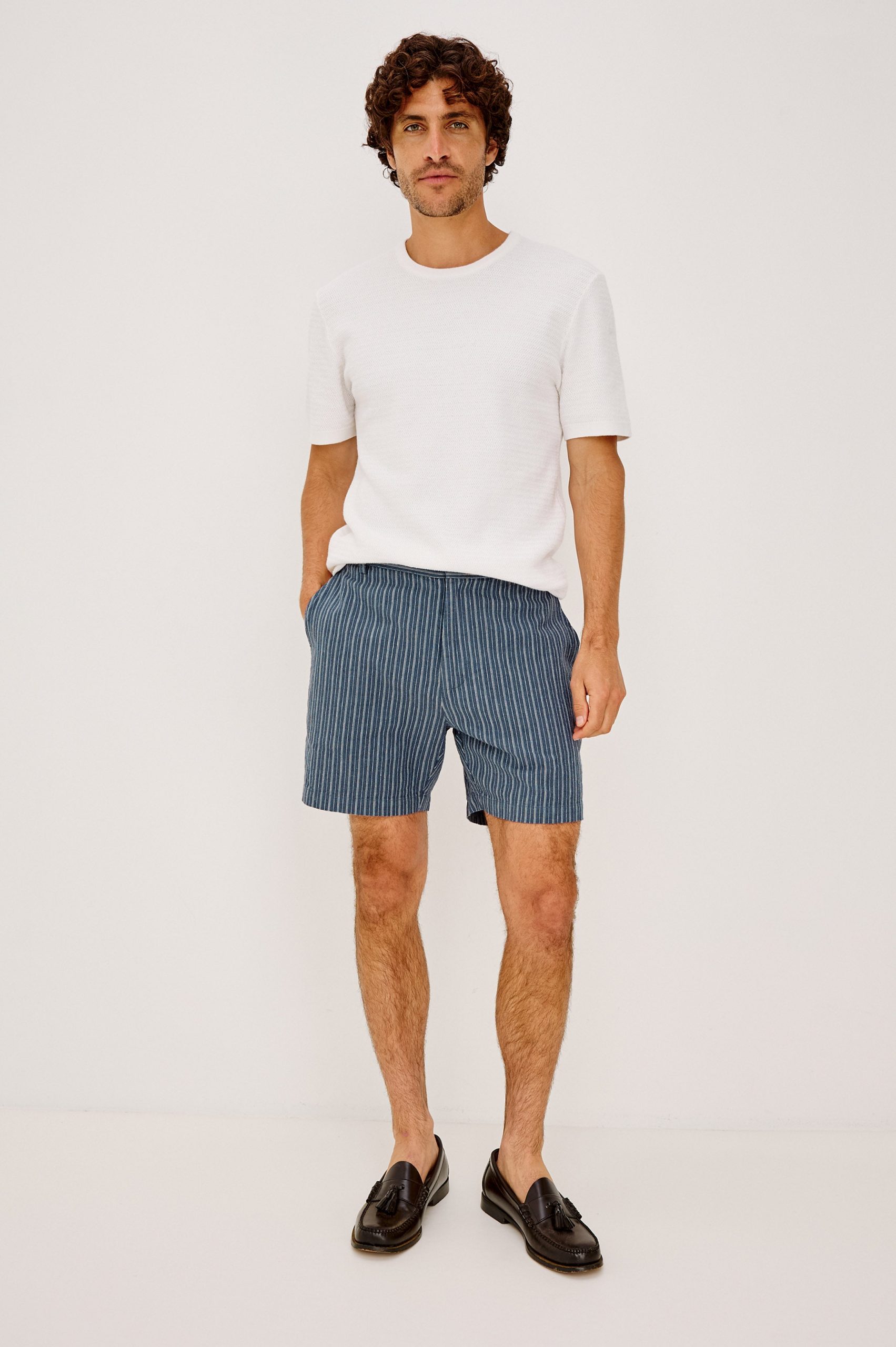 WILSON SHORT - NAVY MULTI STRIPE - Image 3
