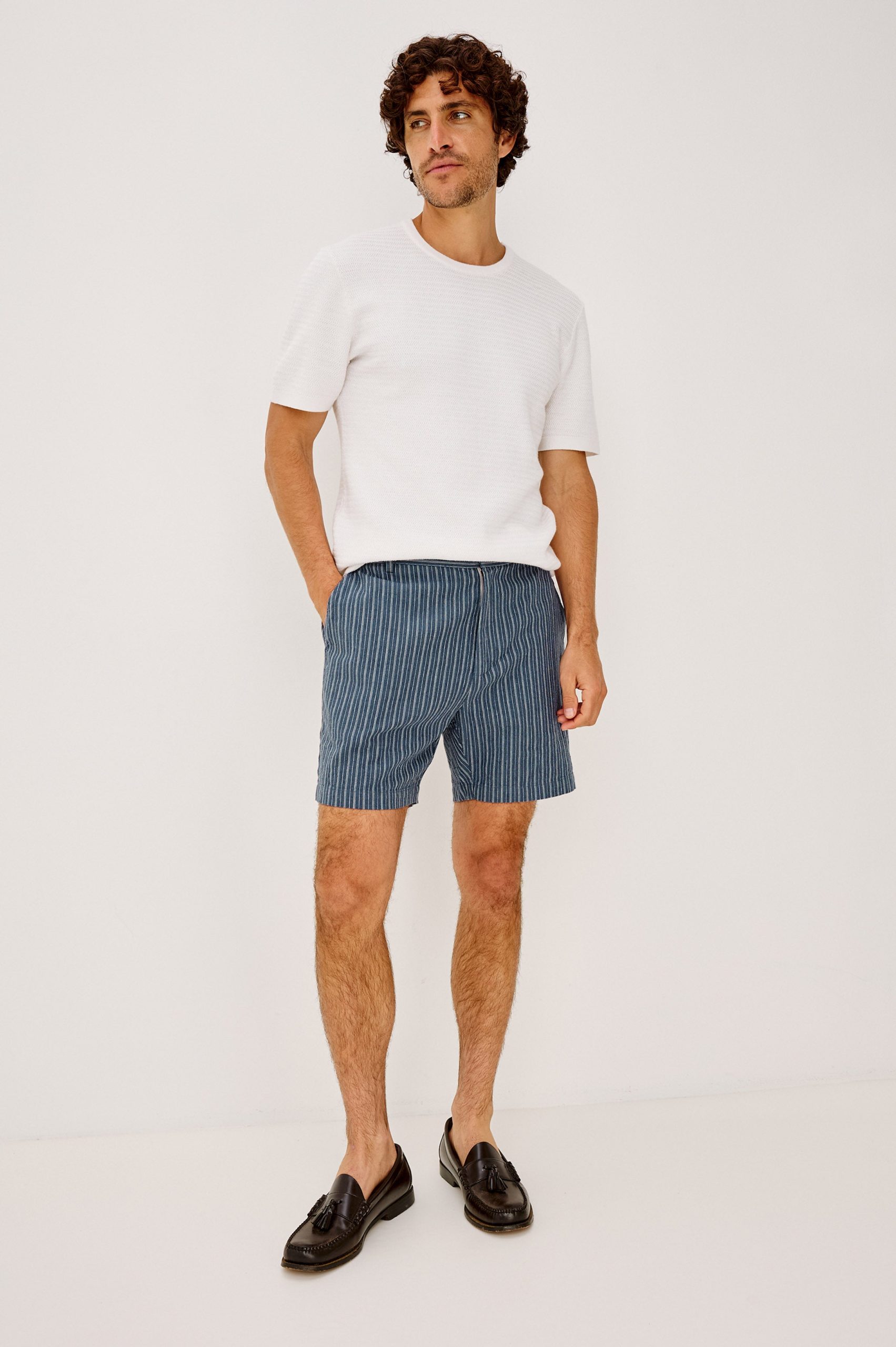 WILSON SHORT - NAVY MULTI STRIPE - Image 4