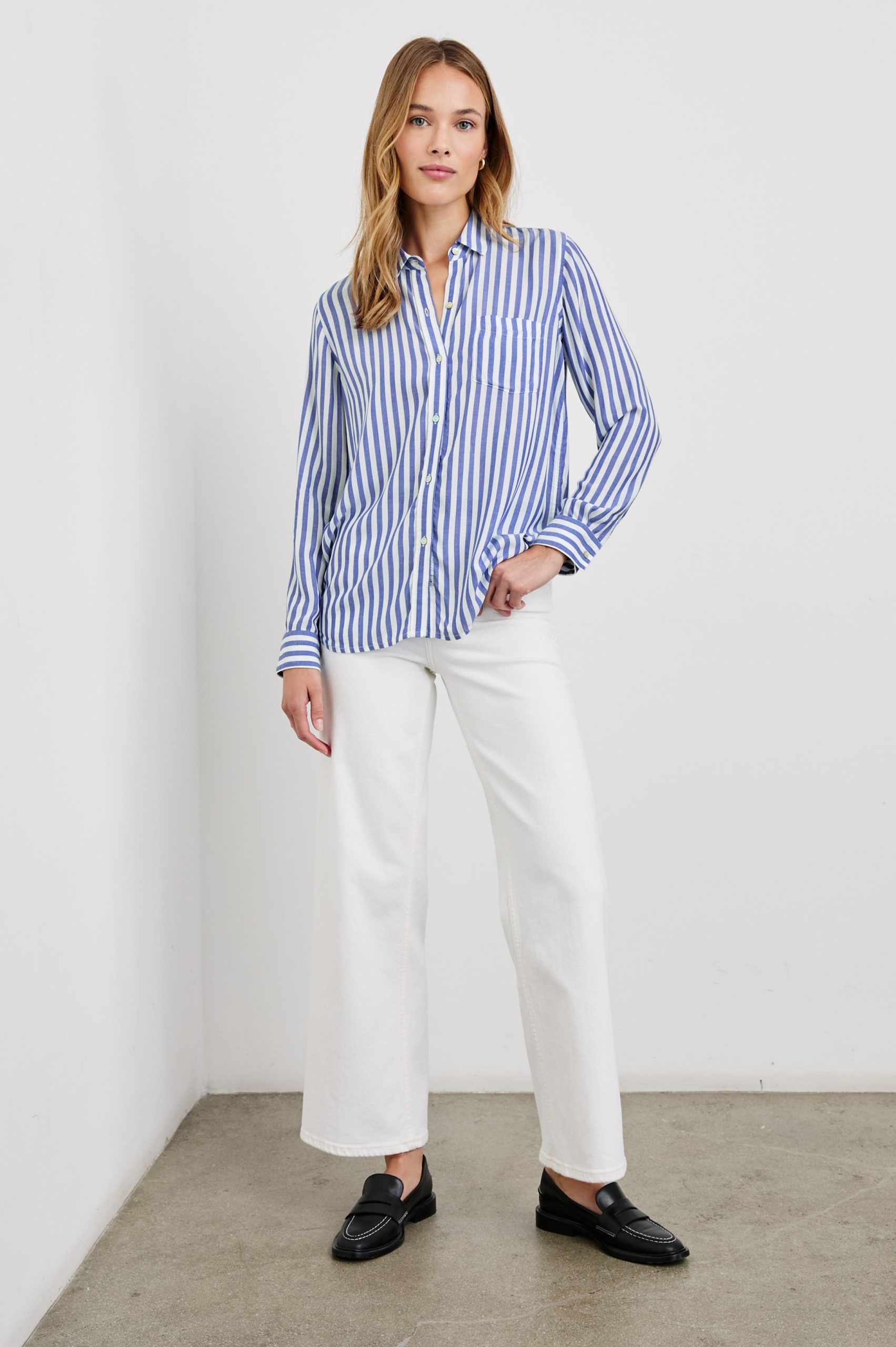 WREN SHIRT - BLUE WHITE - Image 4