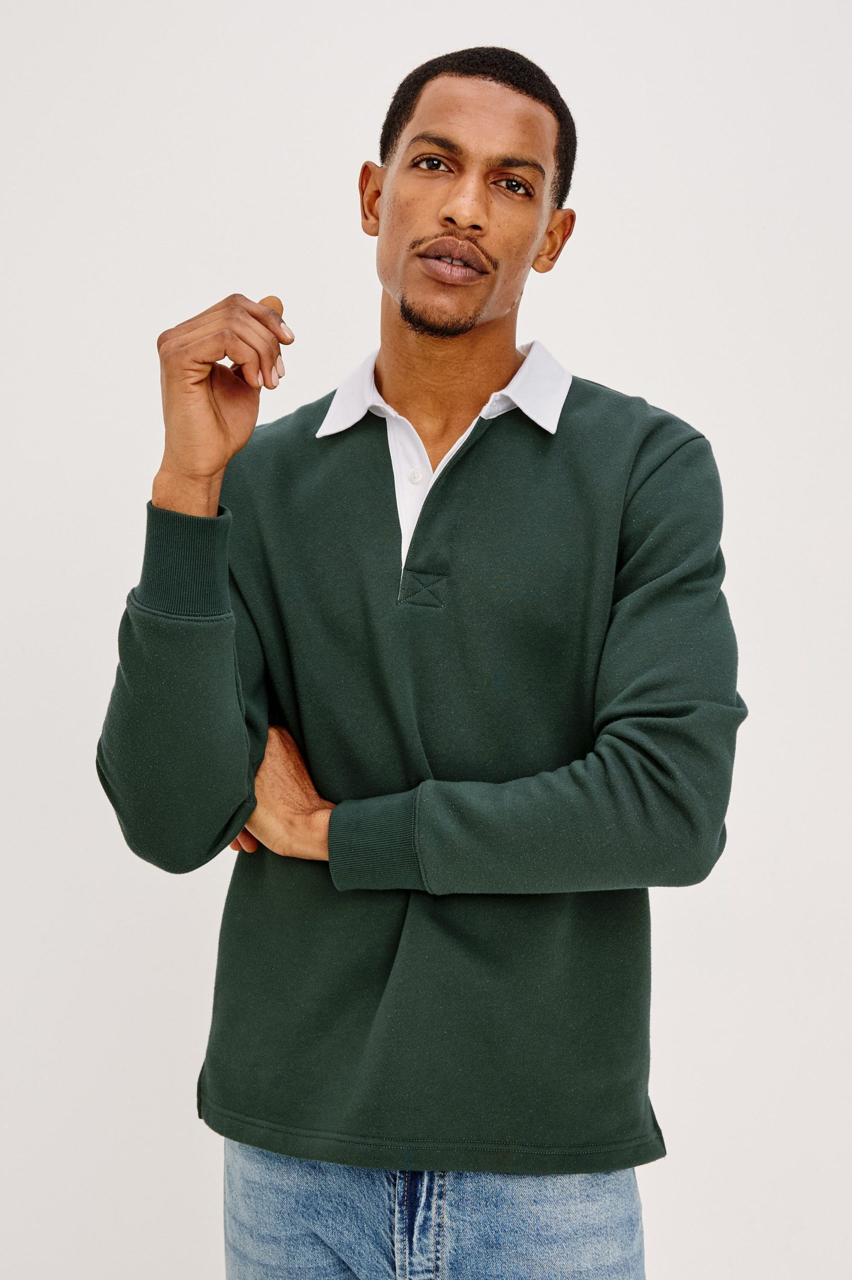 WRIGHT POLO SHIRT - DUCK GREEN