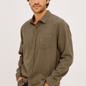 WYATT SHIRT - ESPRESSO ETCH