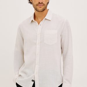 WYATT SHIRT - IVORY ETCH