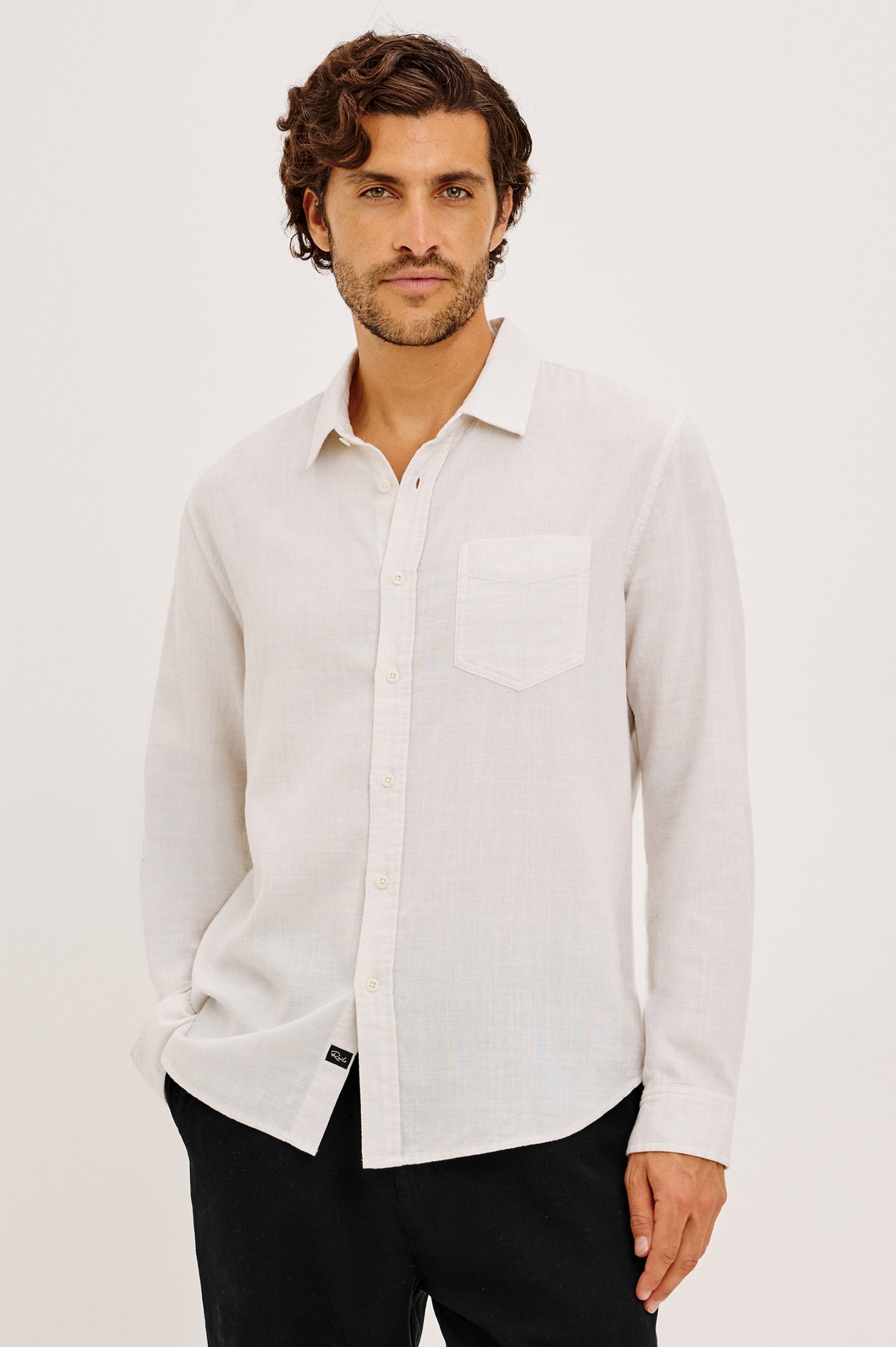 WYATT SHIRT - IVORY ETCH