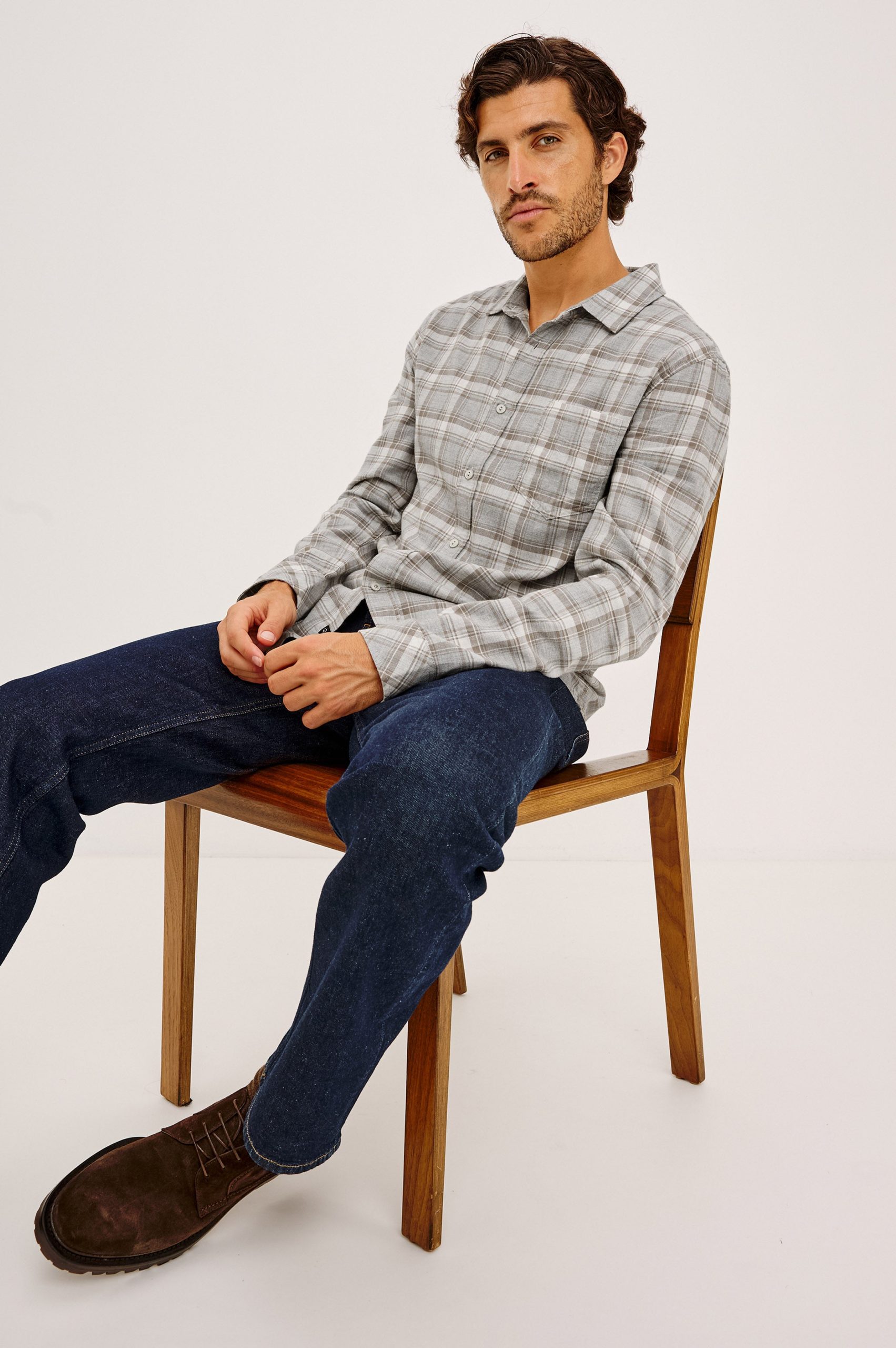 WYATT SHIRT - LIVE EDGE HEATHER