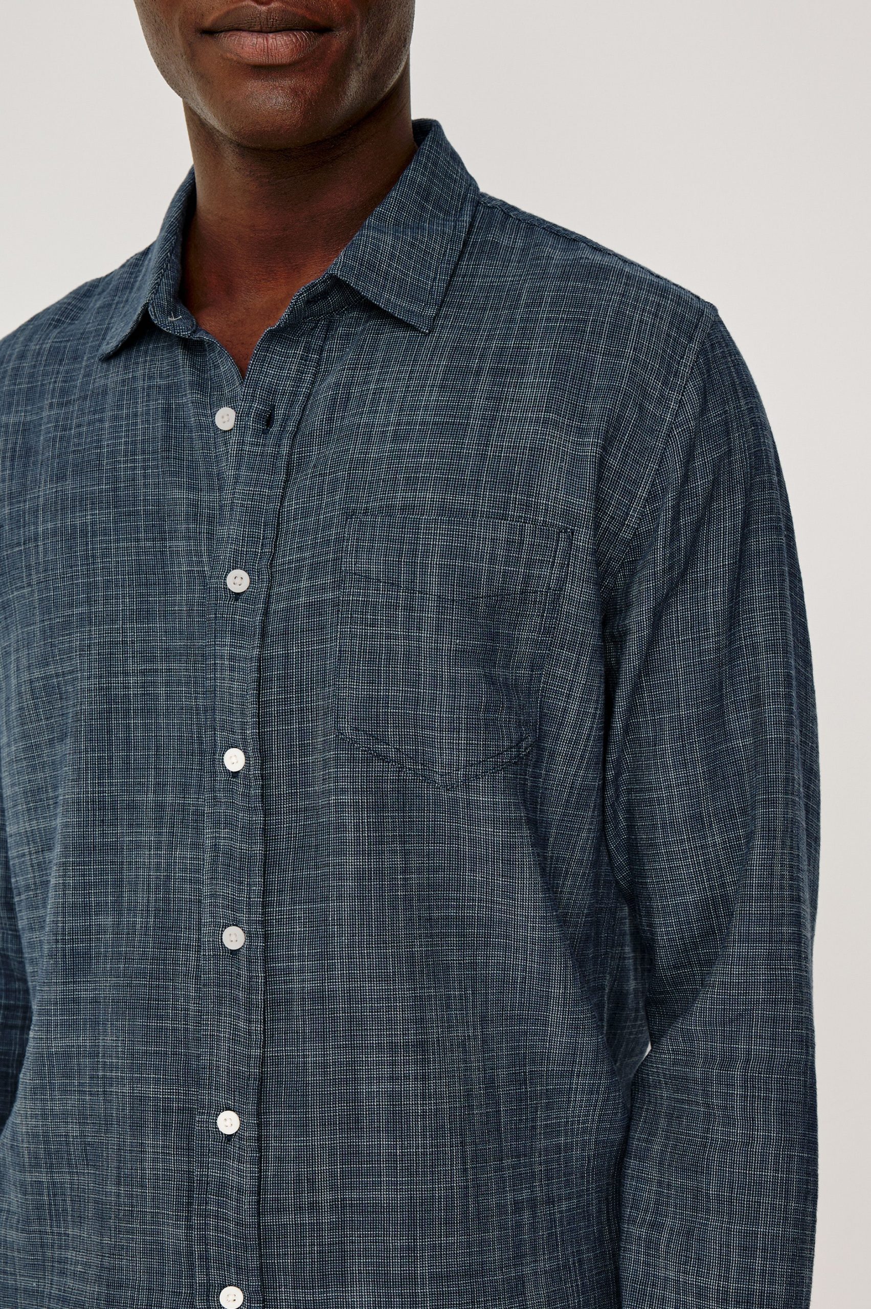 WYATT SHIRT - NAVY ETCH - Image 3