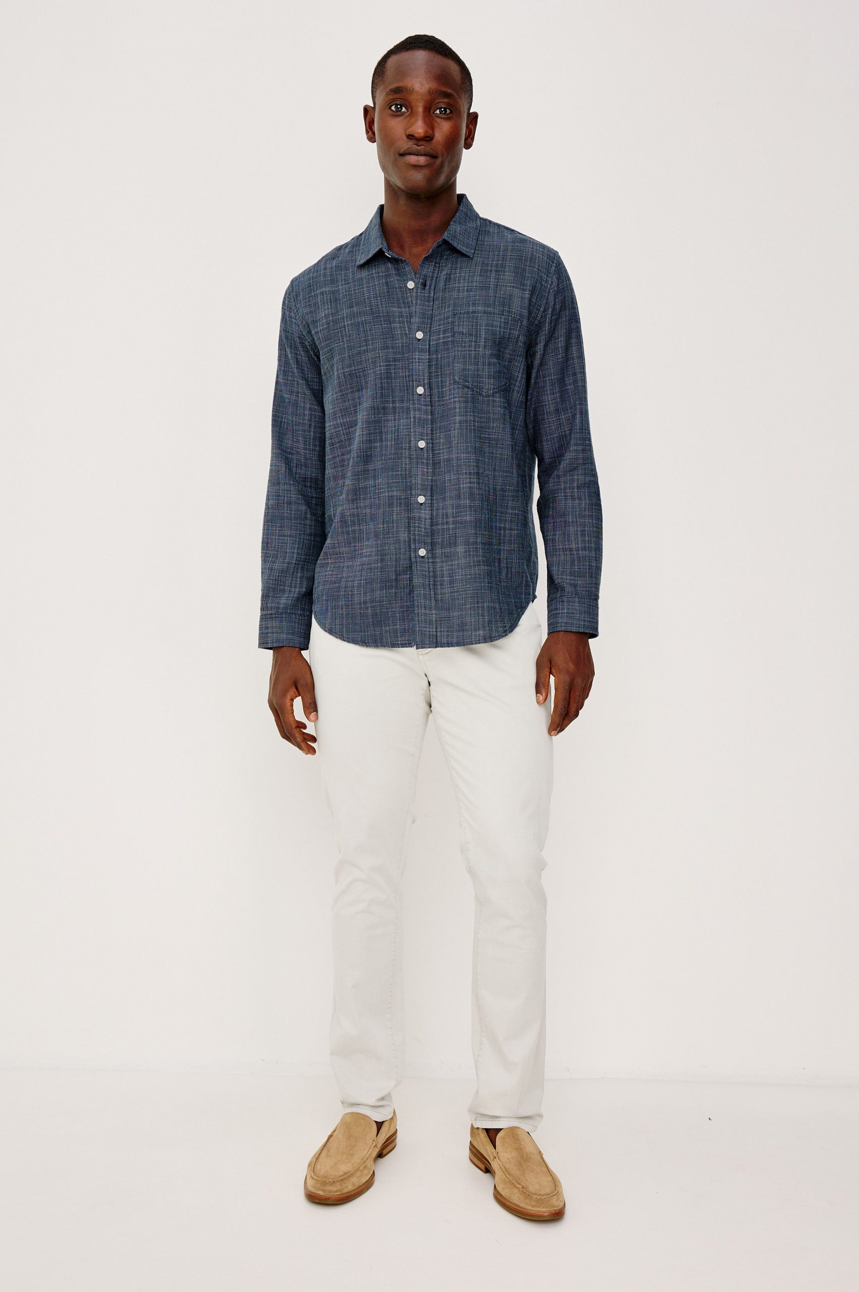WYATT SHIRT - NAVY ETCH - Image 4