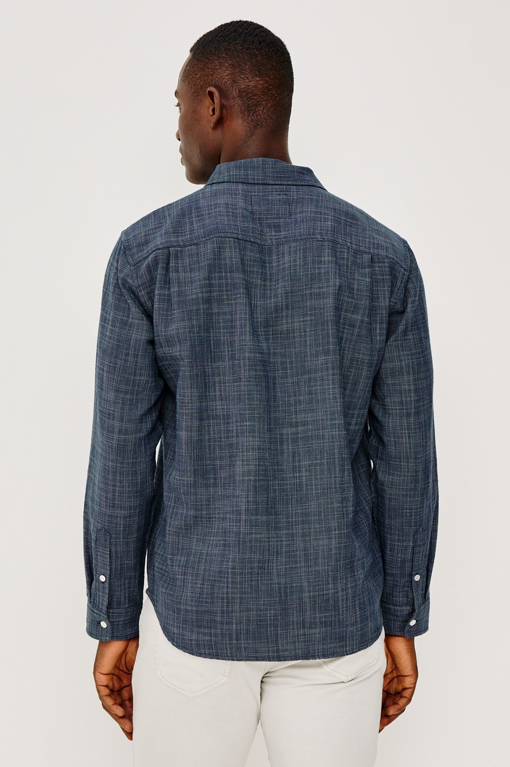WYATT SHIRT - NAVY ETCH - Image 5