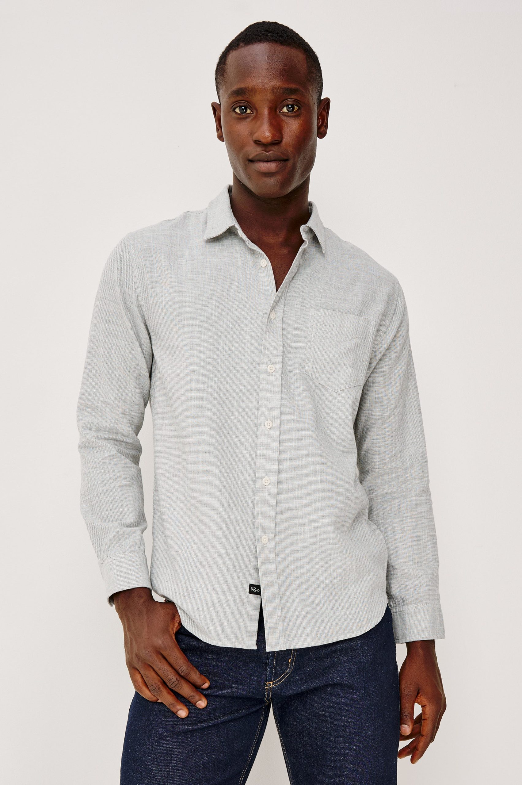 WYATT SHIRT - PLATINUM ETCH