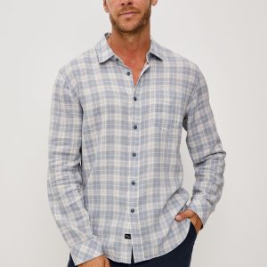WYATT SHIRT - THATCH CLOUD CREAM