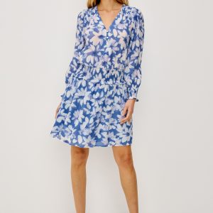 ZANA DRESS - BLUE AMARANTH