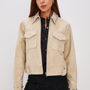 ZETA JACKET - TAUPE SUEDE