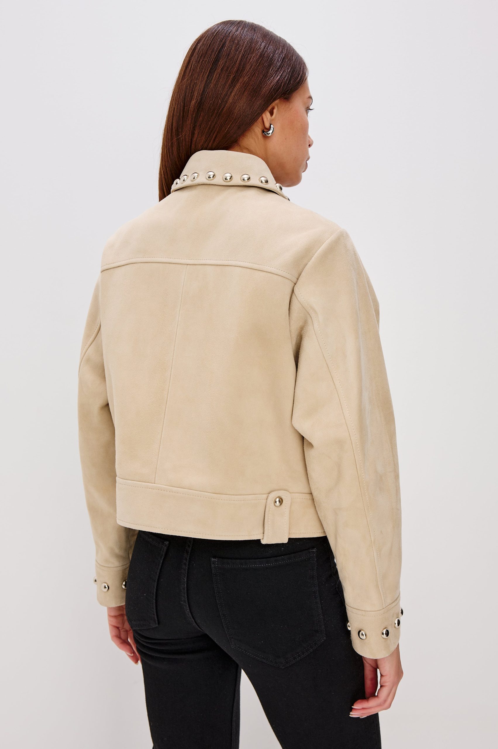 ZETA JACKET - TAUPE SUEDE - Image 5