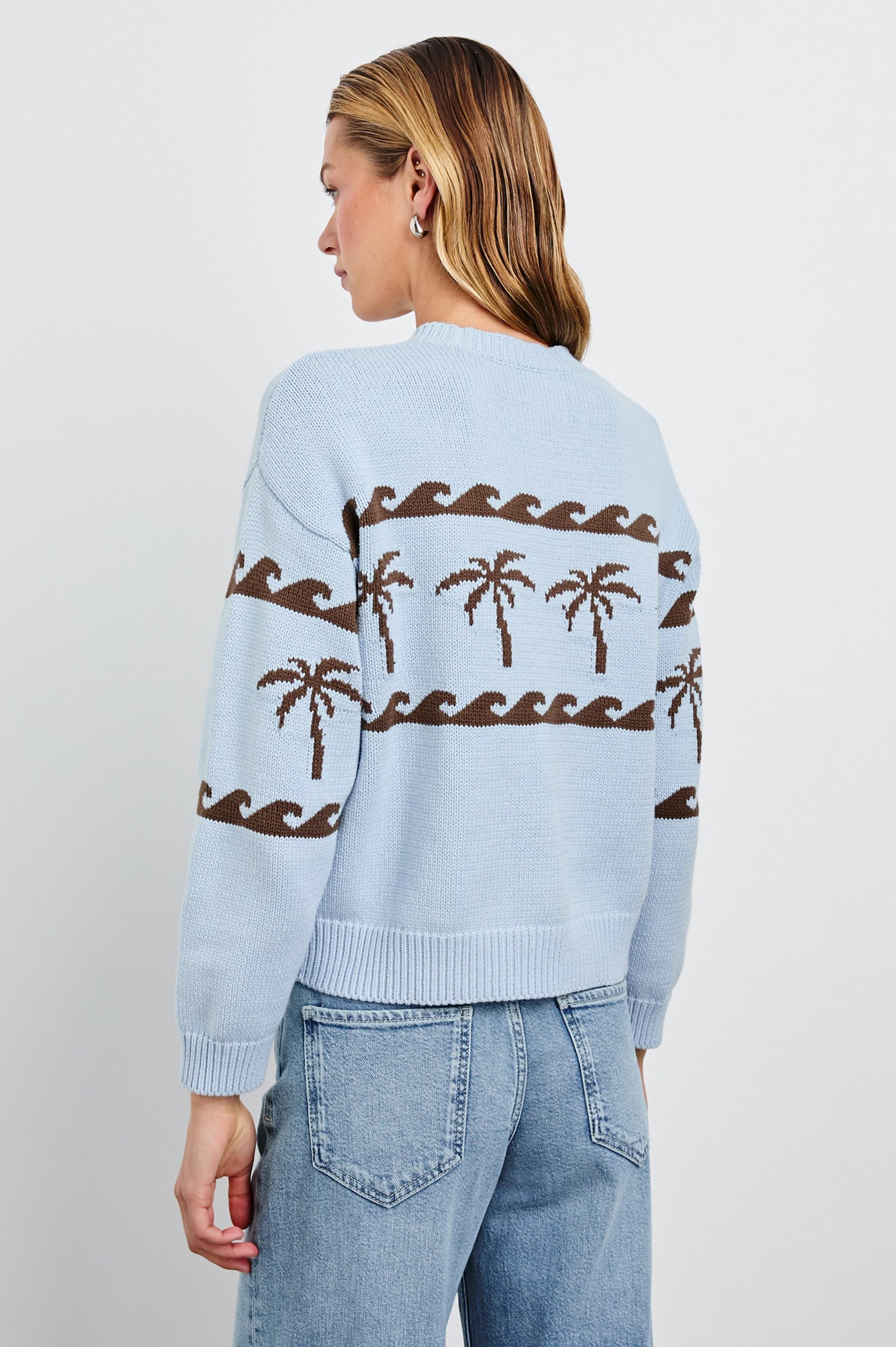 ZOEY SWEATER - PALM STRIPE - Image 5